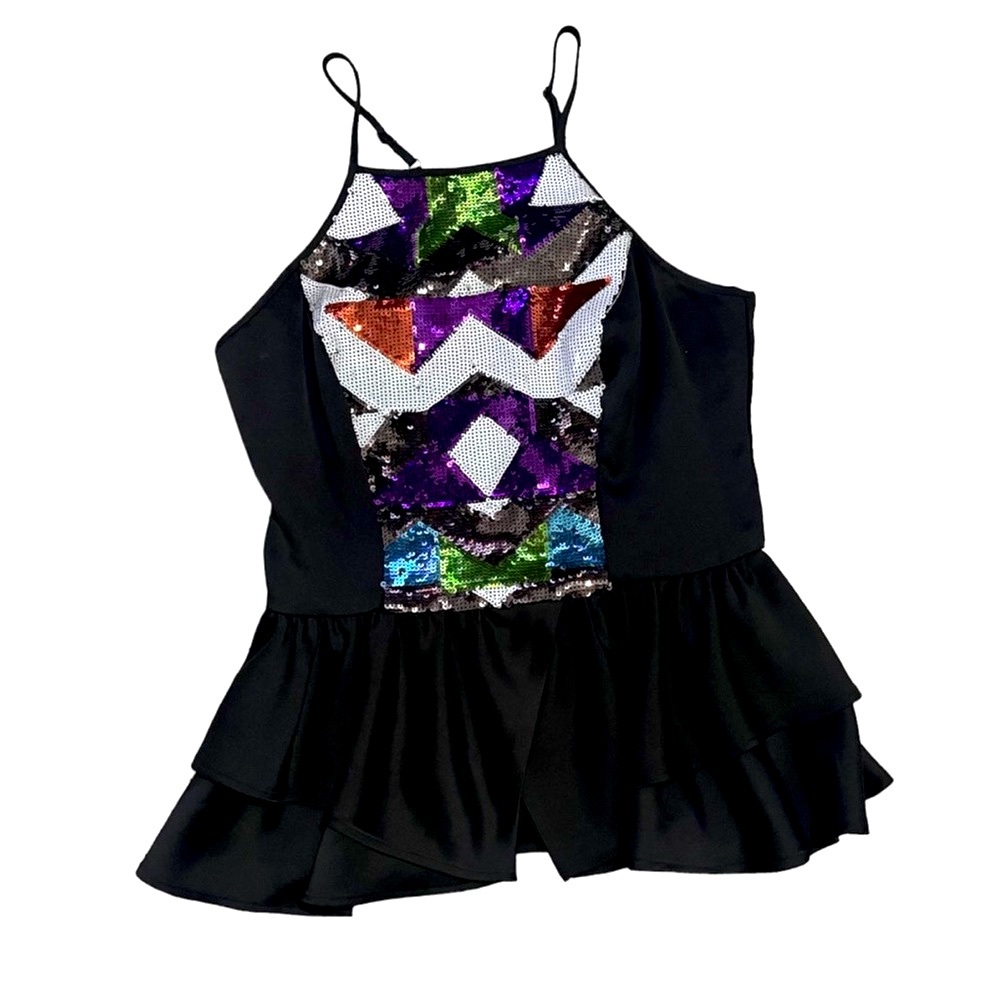 Bebe peplum sequined top